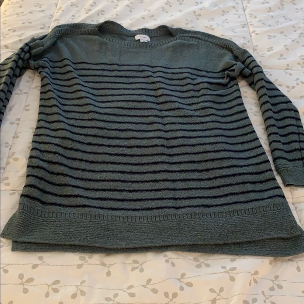 Green and black striped